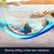 Portable Outdoor Camping Full-automatic Nylon Parachute Hammock with Mosquito Nets, Size : 250 x 120cm (Dark Blue + Baby Blue)