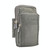 Outdoor Phone Carrying Case Pouch Nylon Crossbody Shoulder Cell Phone Holster Waist Belt Wallet Bag with Carabiner(Grey)