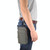 Outdoor Phone Carrying Case Pouch Nylon Crossbody Shoulder Cell Phone Holster Waist Belt Wallet Bag with Carabiner(Grey)
