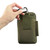 Outdoor Phone Carrying Case Pouch Nylon Crossbody Shoulder Cell Phone Holster Waist Belt Wallet Bag with Carabiner(Army Green)