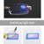 Rimless Anti Blue-ray Blue Film Lenses Presbyopic Glasses, +2.50D(Brown)