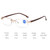 Rimless Anti Blue-ray Blue Film Lenses Presbyopic Glasses, +1.50D(Brown)