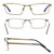 Dual-purpose Photochromic Presbyopic Glasses, +3.00D(Gold)