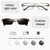 Dual-purpose Photochromic Presbyopic Glasses, +3.00D(Gold)