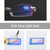 Rimless Anti Blue-ray Blue Film Lenses Presbyopic Glasses, +3.50D(Brown)
