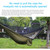 Portable Outdoor Parachute Hammock with Mosquito Nets (Black)