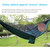Portable Outdoor Parachute Hammock with Mosquito Nets (Black)
