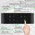 AEC BT501 Bluetooth 5.0 Mini Speaker with LED & Alarm Clock & Clock & Mirror, Support 32G TF Card(Red)