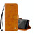 For Xiaomi Redmi 4X Business Style Oil Wax Texture Horizontal Flip Leather Case with Holder & Card Slots & Wallet(Yellow)