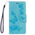 For Lenovo  K6 5.0 inch Butterflies Embossing Horizontal Flip Leather Case with Holder & Card Slots & Wallet & Lanyard(Blue) For Lenovo  K6 5.0 inch Butterflies Embossing Horizontal Flip Leather Case with Holder & Card Slots & Wallet & Lanyard(Blue)