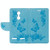 For Lenovo  K6 5.0 inch Butterflies Embossing Horizontal Flip Leather Case with Holder & Card Slots & Wallet & Lanyard(Blue) For Lenovo  K6 5.0 inch Butterflies Embossing Horizontal Flip Leather Case with Holder & Card Slots & Wallet & Lanyard(Blue)