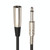 30cm XLR 3-Pin Male to 1/4 inch (6.35mm) XLR Female Plug Stereo Microphone Audio Cord Cable
