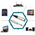 30cm XLR 3-Pin Male to 1/4 inch (6.35mm) XLR Female Plug Stereo Microphone Audio Cord Cable