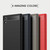 For Sony Xperia XA1 Ultra Brushed Texture Carbon Fiber Shockproof TPU Rugged Armor Protective Case(Red)