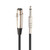 7.6m XLR 3-Pin Female to 1/4 inch (6.35mm) Mono Shielded Microphone Mic Cable