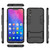 Shockproof PC + TPU  Case for Vivo X23, with Holder(Black)