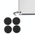 4 PCS for Macbook Pro 13.3 inch & 15.4 inch & 17 inch (2009-2011) A1278 & A1286 & A1297 / MC700 / MB990 / MC374 / MB991 / MC721 / MB985 / MB986 Bottom Case Rubber Mats(Black)