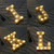 Alphabet Y English Letter Shape Decorative Light, Dry Battery Powered Warm White Standing Hanging LED Holiday Light
