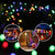 17m IP44 Waterproof  Solar Panel Fairy Lamp, 100 LEDs Holiday Decorative Light