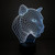 Leopard Style 3D Touch Switch Control LED Light , 7 Color Discoloration Creative Visual Stereo Lamp Desk Lamp Night Light