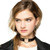 2 PCS Japanese Harajuku PU Leather Heart Shape Punk Collar Fashion Female Choker Necklace, Random Color Delivery
