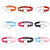 2 PCS Japanese Harajuku PU Leather Heart Shape Punk Collar Fashion Female Choker Necklace, Random Color Delivery