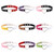 2 PCS Japanese Harajuku PU Leather Heart Shape Punk Collar Fashion Female Choker Necklace, Random Color Delivery