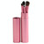 5 PCS Handle Eyes Makeup Brush Set with Aluminum Tube(Pink)