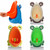 Cartoon Frog Shape Kids Wall-Mounted Potty Toilet(Brown)
