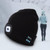 Unisex Warm Winter Polyacrylonitrile Knit Hat Adult Head Cap with LED and Bluetooth (Black)