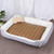 Dog Bone Pattern Big Soft Warm Kennel Pet Dog Cat Mat Blanket, with Rattan Mat Size: S, 604515cm (Grey White)