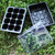 5 PCS Seedling Tray Sprout Plate 12 Holes Nursery Pots Tray Lids Box For Gardening Bonsai Mini Greenhouse Nursery Plate(Black)
