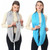 Women Solid Winter Infinity Scarf Pocket Loop Zipper Pocket Scarves (Purple)
