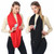 Women Solid Winter Infinity Scarf Pocket Loop Zipper Pocket Scarves (Purple)