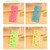 10 PCS Creative Candy Color Drawing Ruler Speed Sketchpad Art Ruler Template, Random Color Delivery