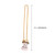 Pet Collars Pet Neck Strap Dog Neckband Snake Chain Dog Chain  Solid  Metal Chain Dog CollarLength:60cm (Gold)