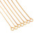 Pet Collars Pet Neck Strap Dog Neckband Snake Chain Dog Chain  Solid  Metal Chain Dog CollarLength:60cm (Gold)