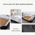 Dog Bone Pattern Big Soft Warm Kennel Pet Dog Cat Mat Blanket, with Rattan Mat & Blanket Size: S, 604515cm (Grey White)
