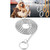 Pet Collars Pet Neck Strap Dog Neckband Snake Chain Dog Chain  Solid  Metal Chain Dog CollarLength:50cm(Silver)