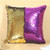 DIY Two Tone Glitter Sequins Throw Pillow Case Reversible Sequin Magical Color Changing Pillow Cover, Size: 40*40cm(Gold+Purple)