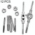 12 PCS Multi-specification Tap and Die Combination Set Hand Metric Wire Tapping Wrench Winch