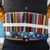 36 Slots Cosmic Galaxy Print Pen Bag Canvas Pencil Wrap Curtain Roll Up Pencil Case Stationery Pouch