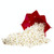 2 PCS Creative Foldable Silicone Microwave Popcorn Maker(Red)