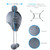 Bluetooth Warm Plush Hat, Supports Phone Answering & Bluetooth Photo Taking & Music Playing(Grey)
