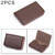2 PCS Premium PU Leather Business Card Case with Magnetic Closure , Size: 10*6.5*1.7cm(Coffee)
