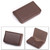 2 PCS Premium PU Leather Business Card Case with Magnetic Closure , Size: 10*6.5*1.7cm(Coffee)