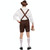 Halloween Costume Men Beer Costume Oktoberfest Suits England Style Stage Performance Cosplay Clothing, Size:L, Bust: 100cm, Waistline: 99cm, Clothes Length: 69cm, Long Pants: 50cm