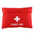 2 PCS Portable First Aid Kit with Bag, Includes Sanitizing Pads, Gauzes, Scissors,Band-aids and Tweezers, Random Color Delivery