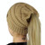 CC Letter Ponytail Cap Knitting Hat for Ladies(Brown)