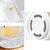 F12 Portable Rotatable USB Charging Stripe Desktop Fan with 3 Speed Control (White)
